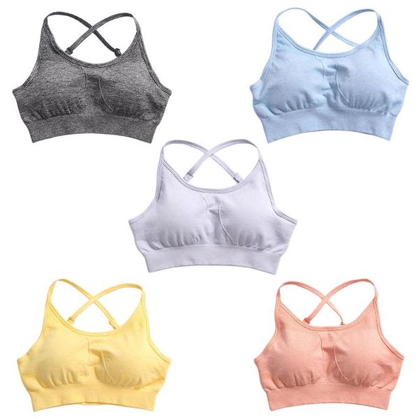 

fitness bra women's sports push up hollow breathable running yoga sportswear outfit
