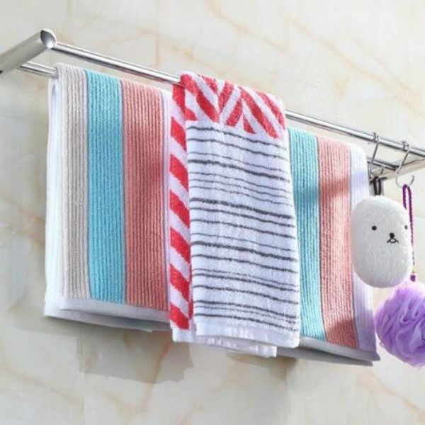

towel racks punch-stainless steel rack bathroom hanging toilet wall g8069