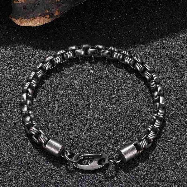 

charm bracelets 2021 stainless steel matte finished plain curb chain fashion gs0070, Golden;silver