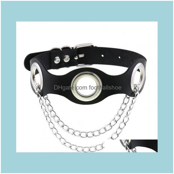 

necklaces & pendants jewelryblack faux leather choker collar gothic hollow out punk necklace nightclub party jewelry gifts for women ch, Silver