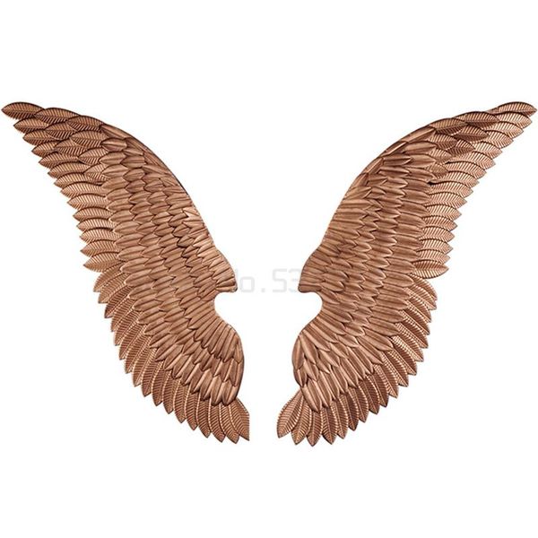 

decorative objects & figurines large ancient iron wall decoration angel wings with led creative retro bar cafe decor. home decor accessories