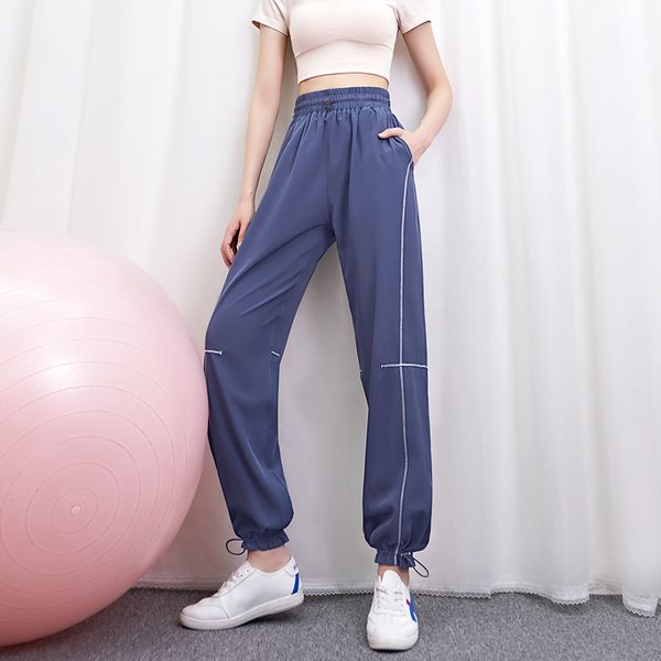 

designs sports pants womens loose-fitting leisure pants harem pants thin breathable trousers tide ins thin spring, Black;white