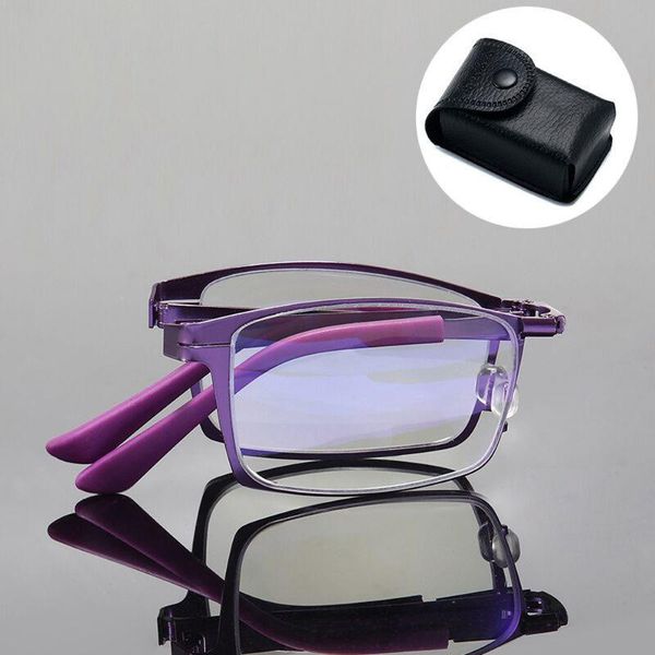

sunglasses foldable portable reading glasses women men nose frame anti blu fatigue +1 +2 +3 +4, White;black