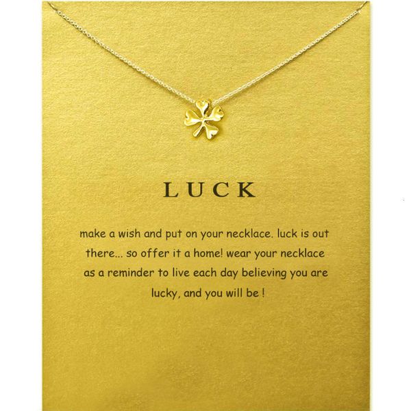 

love clover leaf tube creative gold alloy clavicle short simple necklace, Black