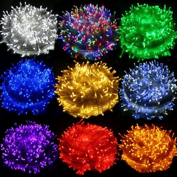 

strings led christmas lights 100m 50m 30m 20m 10m light party holiday garden wedding decoration outdoor waterproof garland