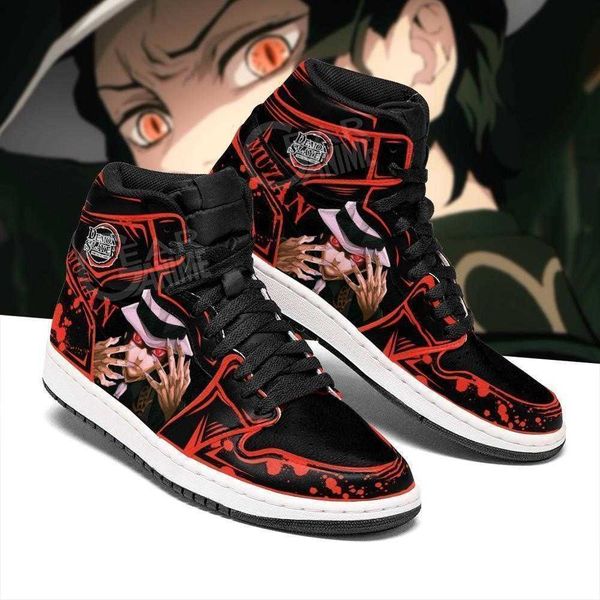 

lord boots demon muzan shoes slayer anime sneakers fan gift ideatqyh