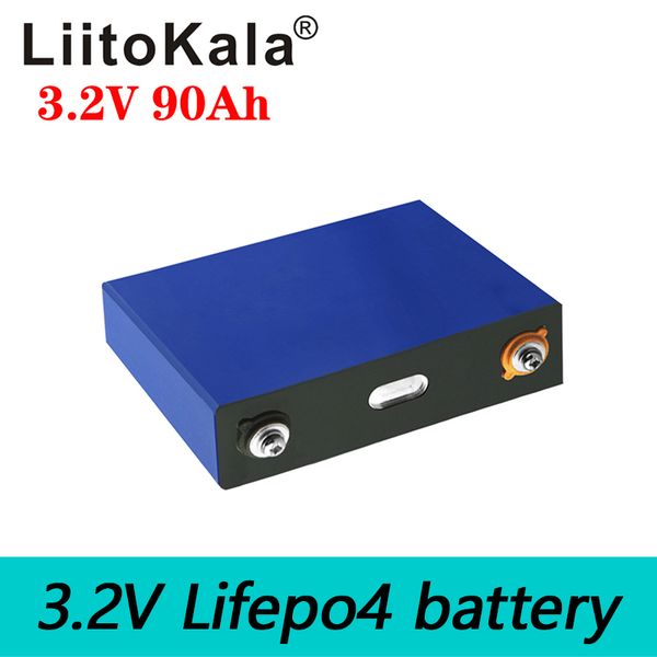 

8pcs liitokala 3.2v 90ah lifepo4 battery prismatic cell lifecycles 3000 times 3c discharge for 12v caravan electric vehicle golf cart