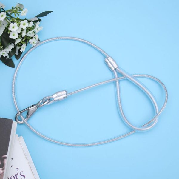 

dog apparel pet wrapped steel wire leash harness anti-bite strap traction rope control mountain climbing groomi