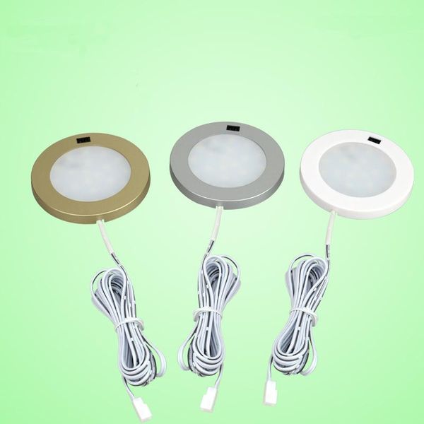 

mini round 12v 3w hand motion sensor ir led under cabinet closet lights wardrobe lamp kitchen down light