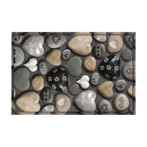 

1pc stone pattern floor mat household wall sticker decor waterproof doormat carpets