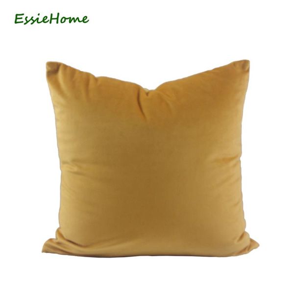 

cushion/decorative pillow essie home high end velvet cushion cover case in yellow dark ginger cotton matte red lumber