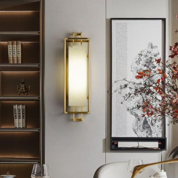 

wall lamp modern chinese style living room bedroom bedside marble