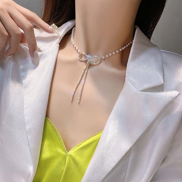 

chokers han edition fashionable individual character creative design the primary choice bowknot shape necklace of fine jewelry, Golden;silver