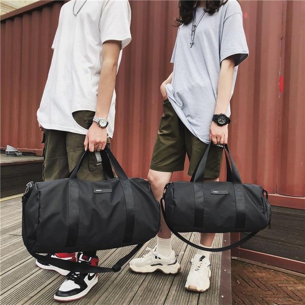 

the fashion sports multi-functional luggage backpack korean fitness travel bag waterproof and wearable duffel bags