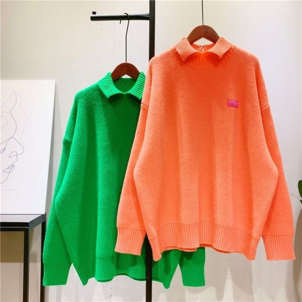 

knits oversized lazy oaf womens plus size knit autumn winter thick warm purple sweater round neck pullover, White