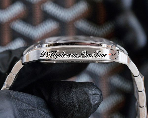 TWF Tom Holland Dumont WHSA0007 Swiss Ronda 4S20 Relógio masculino de quartzo moldura preta esqueleto desmontagem rápida pulseira de aço inoxidável 306M