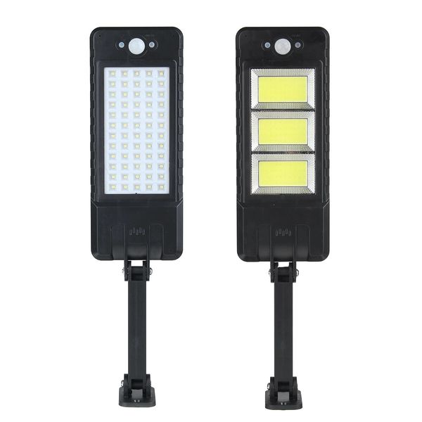

120cob/60led solar flood light 3 modes induction spotlight waterproof camping with remote control - a