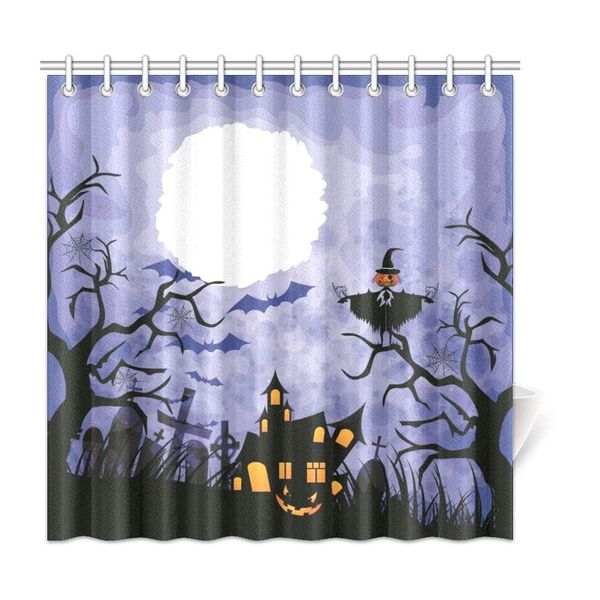 

xiucoo halloween blue night skyhome bath decor polyester fabric shower curtain bathroom sets 72 x 72 inches