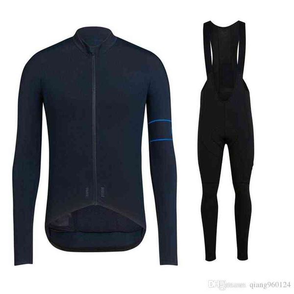 

rapha team cycling long sleeves jersey (bib) men`s sets mens quick dry ropa ciclismo mtb clothes racing wear q1008, Gray