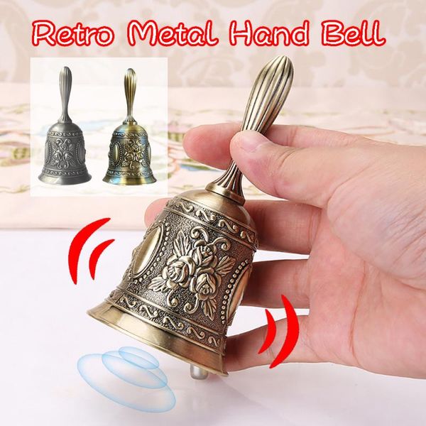 

mats & pads retro metal tone school dinner shop hand bell tea held christmas decoration