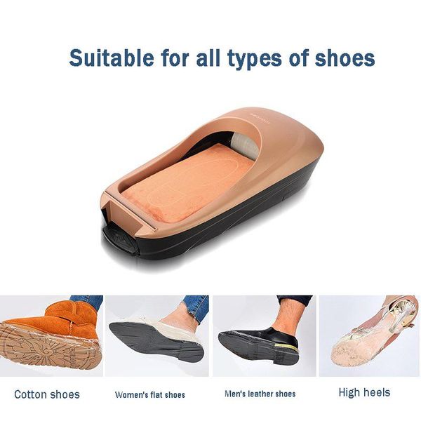 

disposable covers shoes machine automatic shoe cover polishing equipment kit set foot for home tool film silver