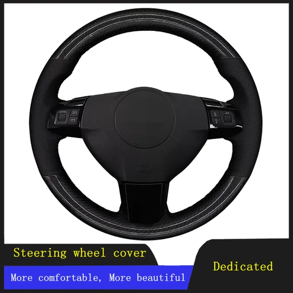 

steering wheel covers diy car cover black artificial leather for vauxhall astra signum vectra (c) 2005-2009 zaflra (b) 2005-2014
