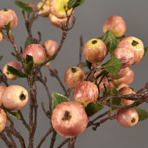 

decorative flowers & wreaths 60cm 11 heads home decor fruit orange apple tree emulate bonsai simulation artificial fake green pot