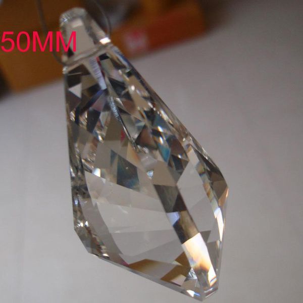 

chandelier crystal 15pcs/lot 50mm clear ornament prism part -pendant