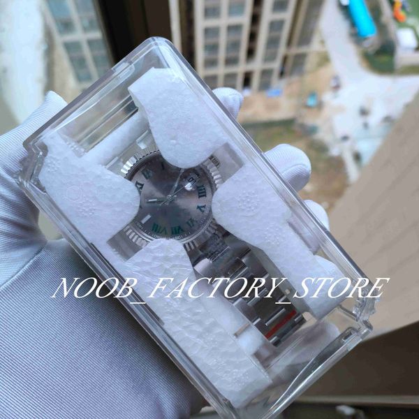 

bp factory men watch 41mm 126300 roman wimbledon new strap 2813 automatic movement stainless steel diving super luminous wristwatches gift b, Slivery;black