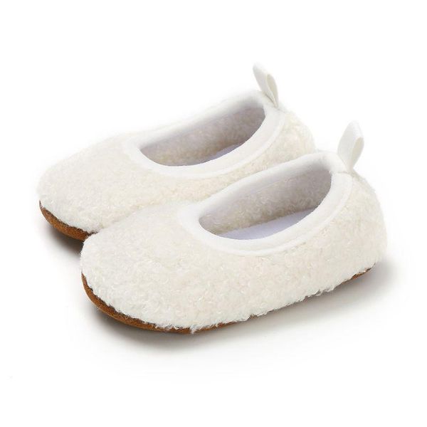 

first walkers born baby boots winter girls shoes fur snow warm prewalkers soft sole no-slip toddler