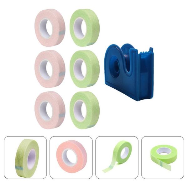 

false eyelashes 7pcs graft eyelash tapes isolation patches with cutter