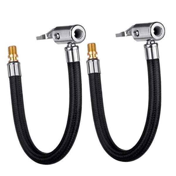 Attrezzi per veicoli Pneumatici Gonfiatore aria Tubo flessibile Pompa gonfiabile Tubo di prolunga Adattatore Twist Pneumatico Connessione Bloccaggio Air-Chuck Per bici Motocicletta Strumento per auto