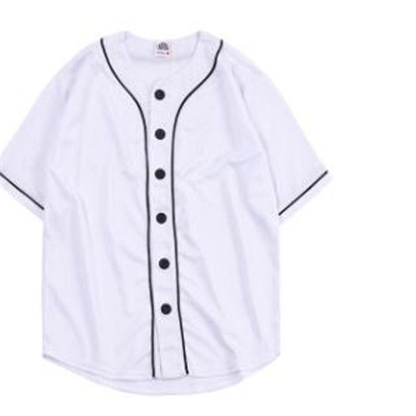 Maglia da baseball da uomo T-shirt 3d Camicia con bottoni stampati Maglietta casual estiva unisex Maglietta hip-hop Teens 050