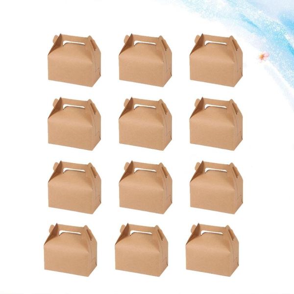 

12pcs storage box paper party supplies cake dessert holder for birthday gift wrap