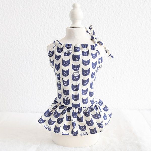

dog apparel est style kitten strapped dress for dogs fashion printed xs-xl sizes cool clothes girl