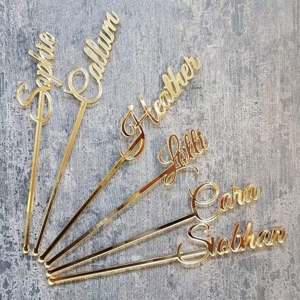 

other event & party supplies 12pcs drink stirrers custom wedding personalized swizzle sticks name bridal shower table decor