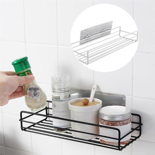 

bathroom shelves rack kitchen wrought iron sink drain basket shampoo storage home shelf