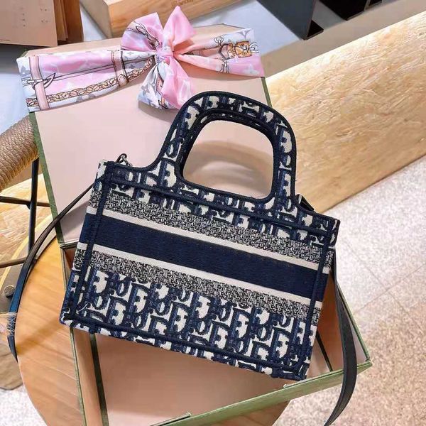 

classic presbyopic canvas shopping bag handbag fashion lady wallet tote bags handbag embroidery mini wild designer crossbody wholesale