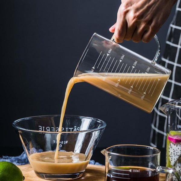 

wine glasses heat-resistant glass measuring cup milk jug measure creamer scale tea coffee beaker microwave baking drinkware