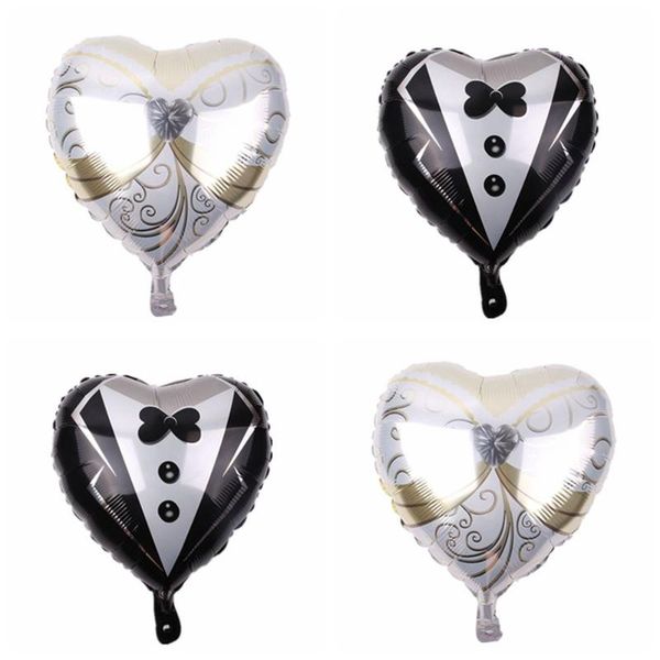 

party decoration foil balloons bridegroom engagement wedding dress valentine's day favors ballons