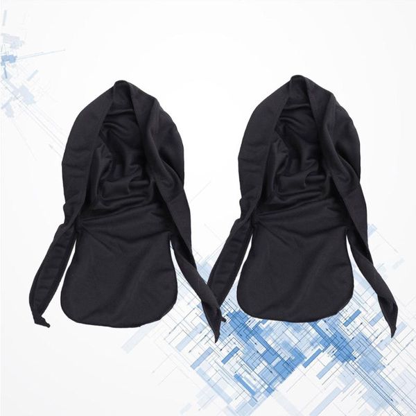 

riding cap breathable quick-dry head wrap sunscreen hat pirate for hiking climbing running cycling (black) caps & masks