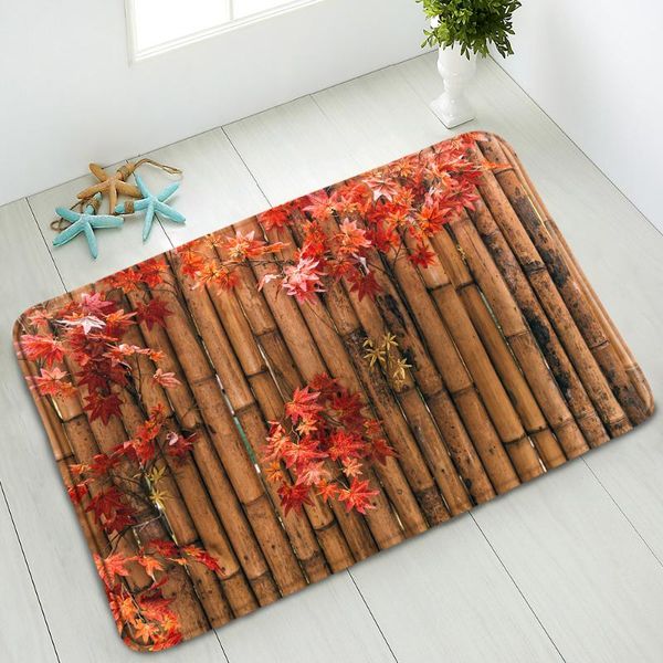 

bath mats bamboo zen stone mat non-slip shower room floor bedroom kitchen doormat flannel water absorbent home decor washable