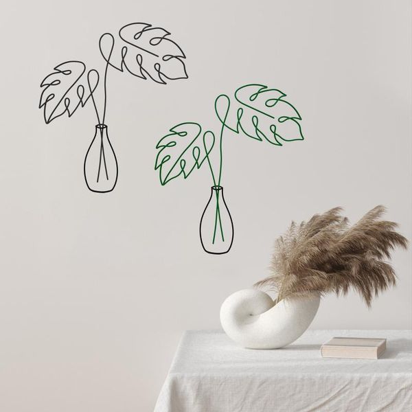 

window stickers metal flower wall bohemian art plant decoration