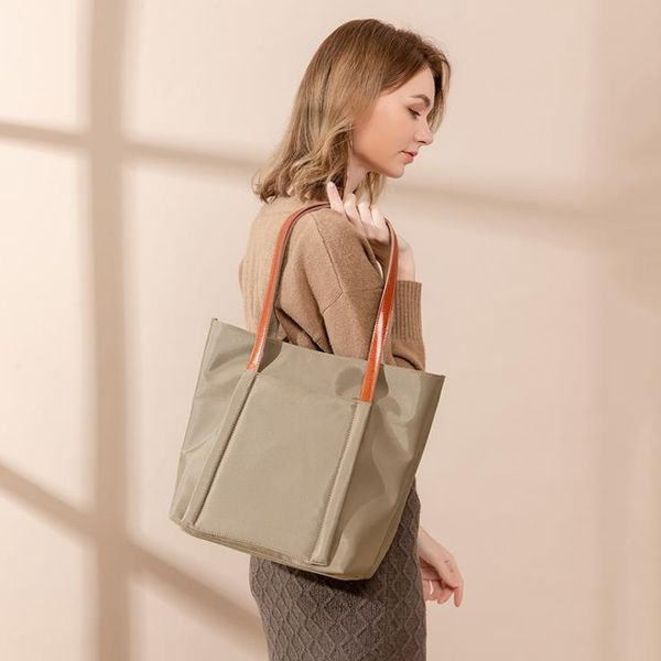 

shoulder bags 2021 summer tote bag casual simple female large capacity oxford cloth handbag
