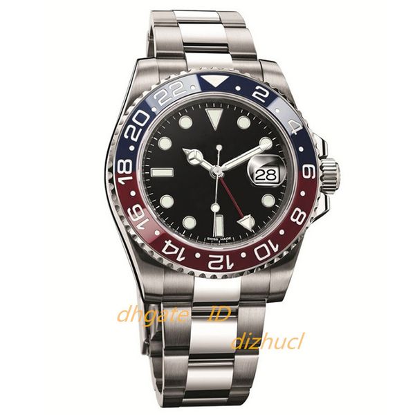 

designer watches designer watch luxury watch mens basel red blue 40mm automatic movement mechanical stainless steel sapphire montre de luxe, Slivery;brown
