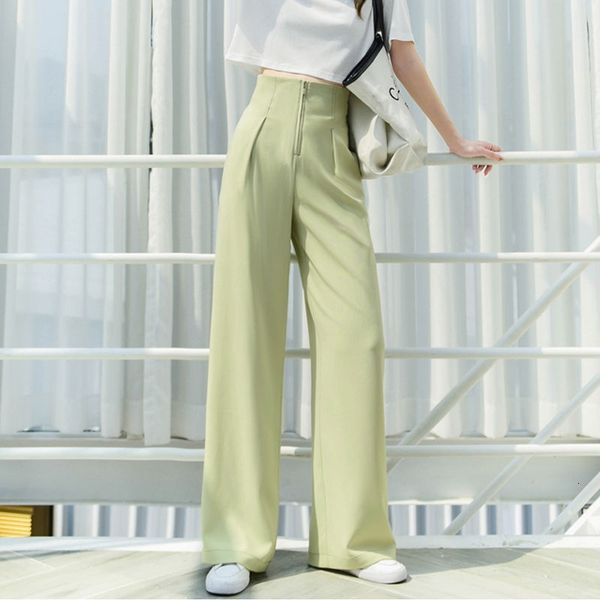 

women's pants & capris spring and summer wide-leg pants women's trousers loose slim-fitting tights korean casual high-waist m0nq, Black;white