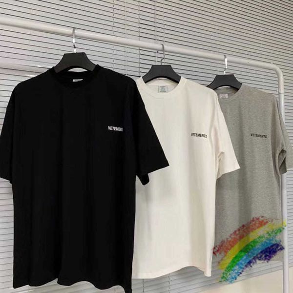 

men's t-shirts t shirts small t-shirt men women 1:1 vetements t-shirts back collar tonal embroidered vtm py1q, White;black