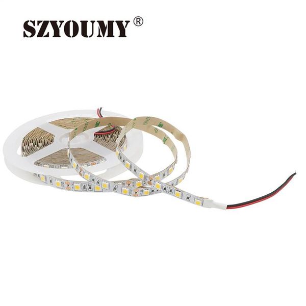 

non-waterproof ip20 yellow(amber) color 5m 300leds smd led strip 60leds/m flexible lamp dc 12v strips