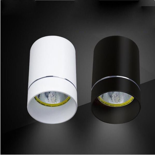 

downlights fanlive 10pcs/lot cob led 7w 12w 15w surface mounted ceiling lamps spot light ac85v-265v