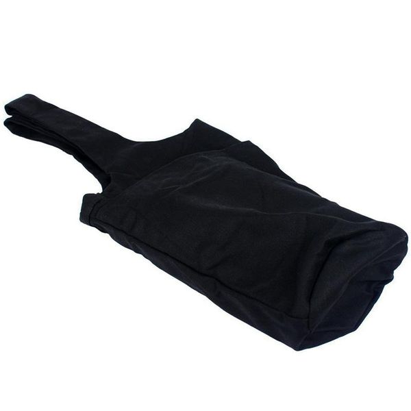 

accessories -yoga mat bag carrier durable canvas pilates with inner zipper pocket for phone key solid black dance pack fitness ca